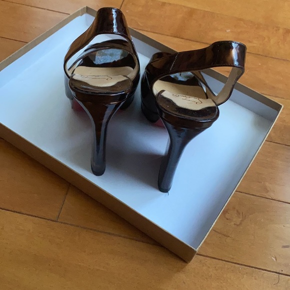 •Christian Louboutin• Sling Back Pumps 38 Tortoise - Picture 8 of 9